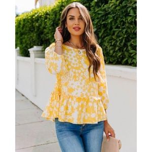 VICI Fleetwood Floral Ruffle Top